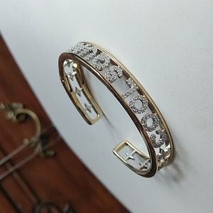 Retired apm Monaco sterling silver 925 gold plated cuff bracelet cool squad